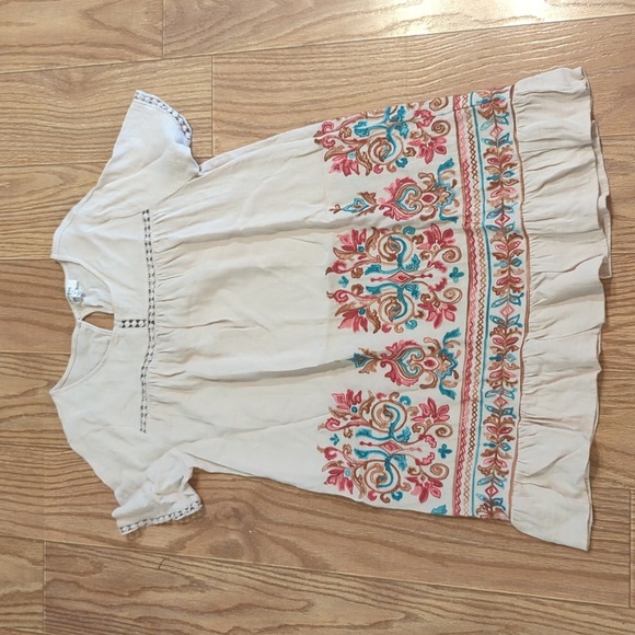 Umgee Dresses & Skirts - Boho embroidered dress size small colorful cottage oversized Umgee